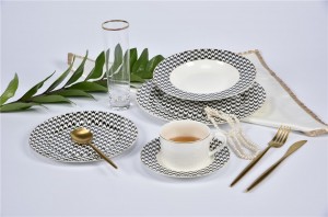 Normal round shape dinner set new bone china