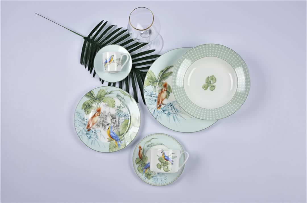 Factory directly Super Bowl Sunday -
Parrot design dinner set – FUXINGYE detail pictures