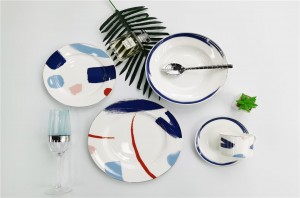 Normal round shape dinner set new bone china