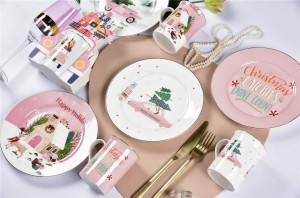 Ceramic X’mas and holiday dinnerware set