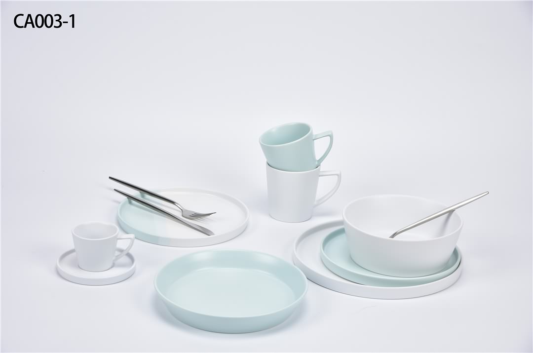 color glaze dinner set-Flat shape Featured Image