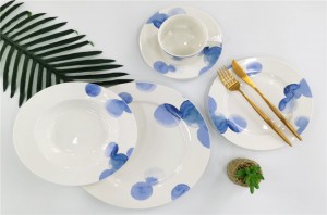 Normal round shape dinner set new bone china