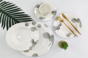 Normal round shape dinner set new bone china