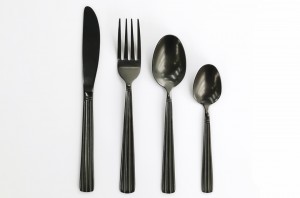 Full Pvd Black Matt Finishing Cutlery Set