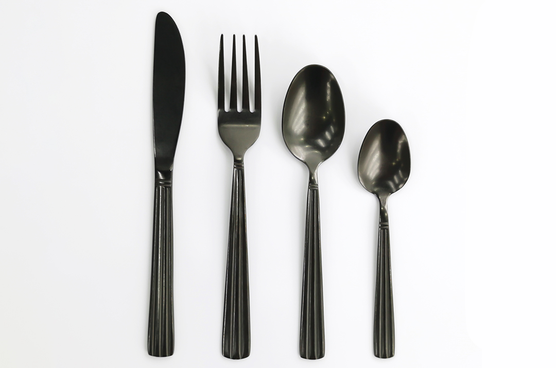 PriceList for Cutlery Set Flatware -
Full Pvd Black Matt Finishing Cutlery Set – FUXINGYE detail pictures