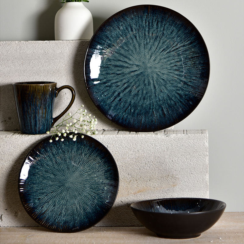 Creative color glaze dinner set