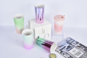 Popular various mug,color glaze, with decal