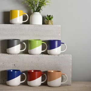 450ML Glaze mug with design