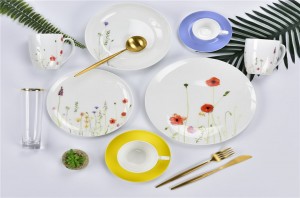 Best Popular Spring Flower design tableware dinner set and gift items