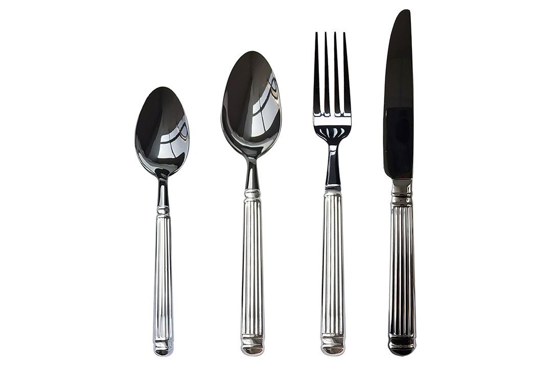 Factory selling Cutlery Sets For Gift -
 Forge Vintage Collection With Pvd Black Handle Full Stainless Steel Cutlery Set  – FUXINGYE