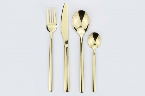 Pvd Champagne, Pvd Gray Stainless Steel Cutlery Set