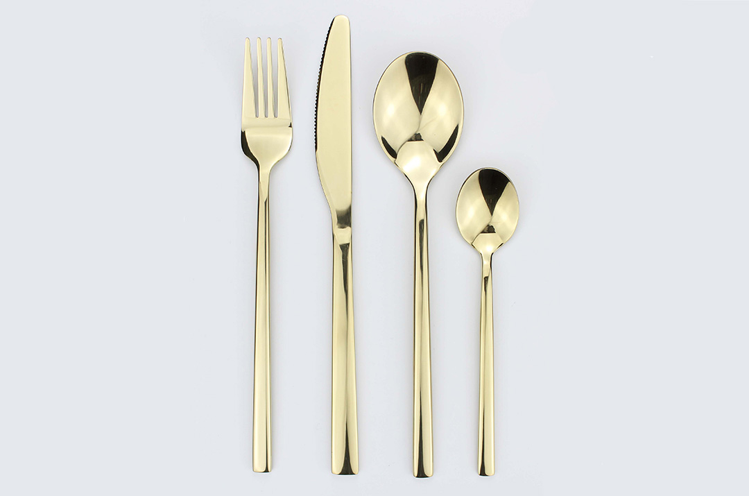 Pvd Champagne, Pvd Gray Stainless Steel Cutlery Set Featured Image